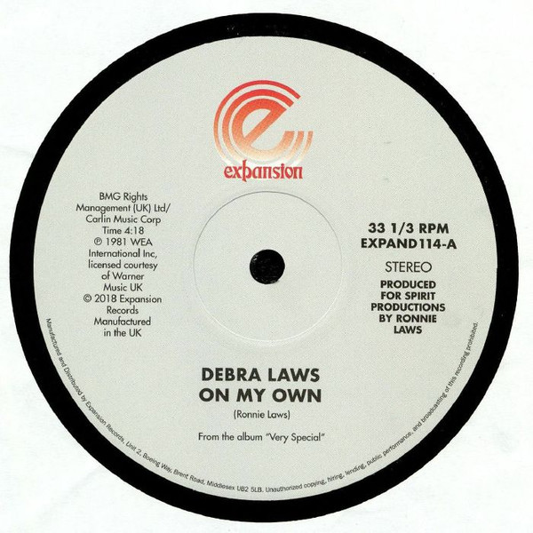 Debra Laws - On My Own / Very Special | Expansion (EXPAND 114) - main Debra Laws - On My Own / Very Special | Expansion (EXPAND 114) - main