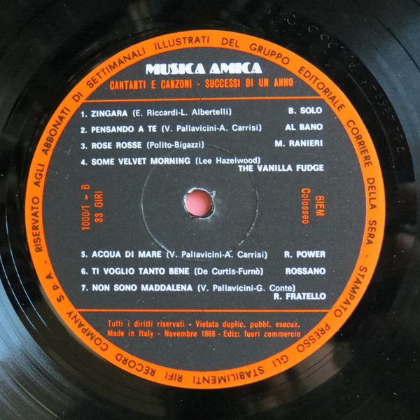 Various - Cantanti E Canzoni - Successi Di Un Anno | Musica Amica (1000/1) - 4 Various - Cantanti E Canzoni - Successi Di Un Anno | Musica Amica (1000/1) - 4