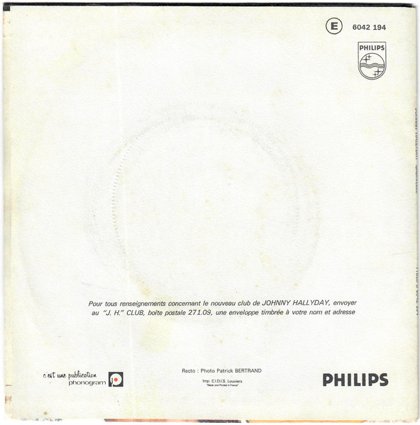 Johnny Hallyday - Gabrielle | Philips (6042 194) - 2