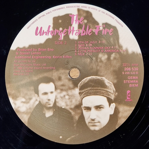 U2 - The Unforgettable Fire | Island Records (206 530-620) - 4 U2 - The Unforgettable Fire | Island Records (206 530-620) - 4