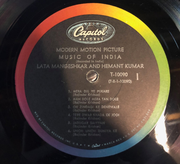 Lata Mangeshkar And Hemant Kumar - Modern Motion Picture Music Of India | Capitol Records (T-10090) - 2