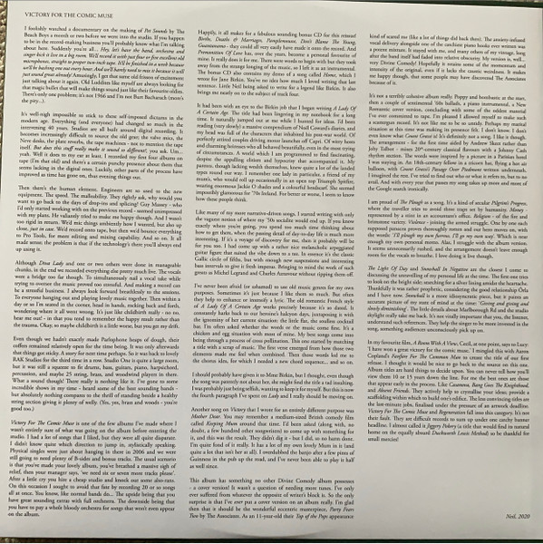 The Divine Comedy - Victory For The Comic Muse | Divine Comedy Records Limited (DCRL090RLP) - 2 The Divine Comedy - Victory For The Comic Muse | Divine Comedy Records Limited (DCRL090RLP) - 2