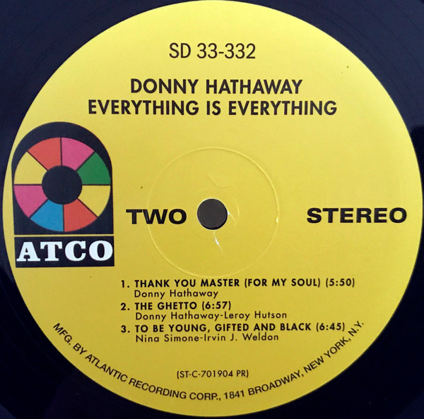 Donny Hathaway - Everything Is Everything | ATCO Records (SD 33-332) - 4 Donny Hathaway - Everything Is Everything | ATCO Records (SD 33-332) - 4