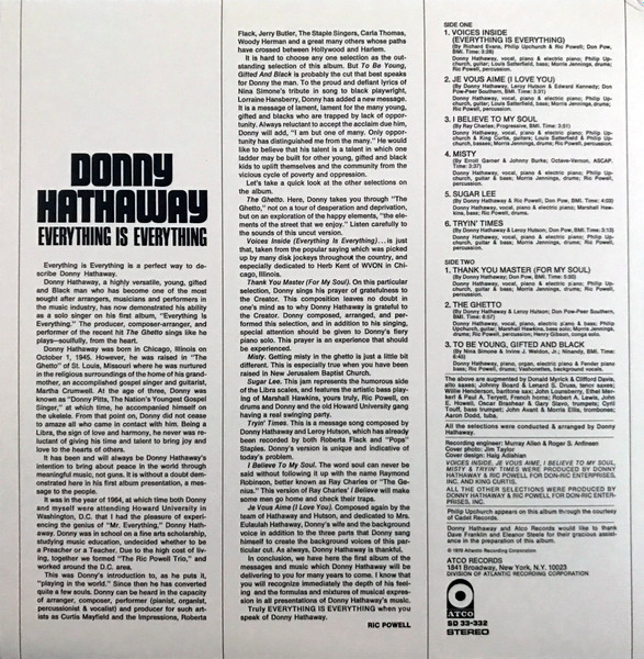 Donny Hathaway - Everything Is Everything | ATCO Records (SD 33-332) - 2 Donny Hathaway - Everything Is Everything | ATCO Records (SD 33-332) - 2