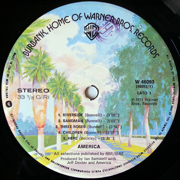 America - America | Warner Bros. Records (W 46093) - 3 America - America | Warner Bros. Records (W 46093) - 3