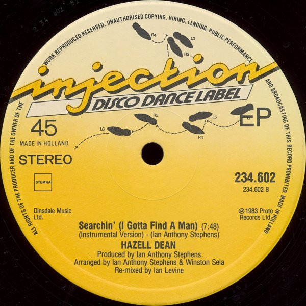 Hazell Dean - Searchin' (I Gotta Find A Man) (Remix) | Injection Disco Dance Label (234.602) - 4