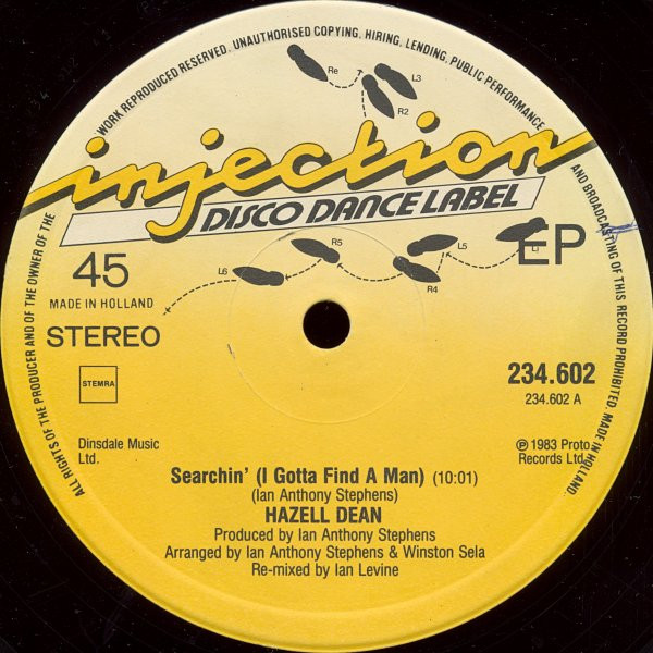 Hazell Dean - Searchin' (I Gotta Find A Man) (Remix) | Injection Disco Dance Label (234.602) - 3