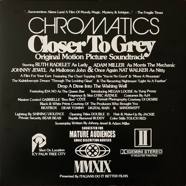 Chromatics - Closer To Grey | Italians Do It Better (IDIB237) - 2