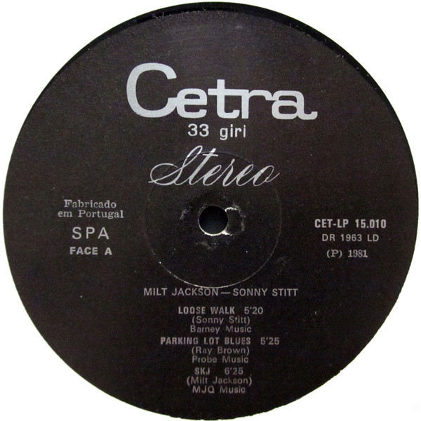 Sonny Stitt , Milt Jackson - Loose Walk | Cetra (CET-LP 15.010) - 3