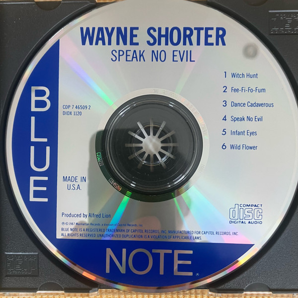 Wayne Shorter - Speak No Evil | Blue Note (CDP 7 46509 2) - 3