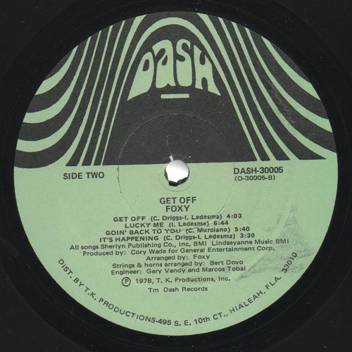 Foxy - Get Off | Dash (Dash-30005) - 3