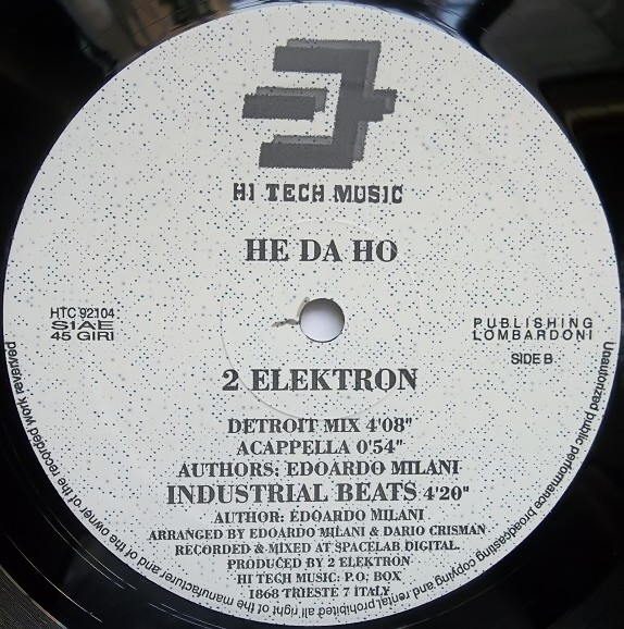 2 Elektron - He Da Ho | Hi Tech Music (HTC 92104) - 2
