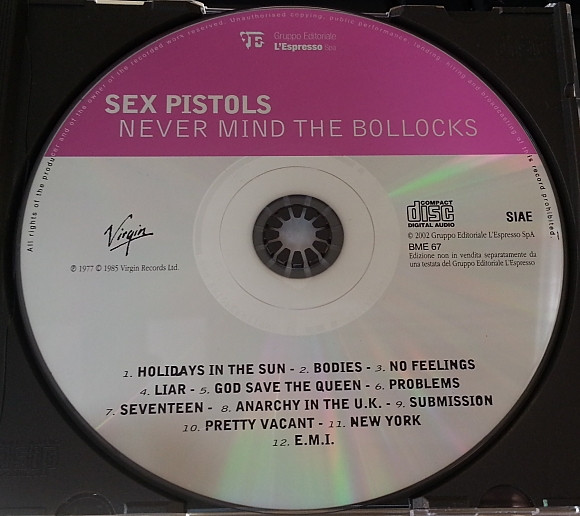 Sex Pistols - Never Mind The Bollocks Here's The Sex Pistols | L'Espresso (BME 67) - 3