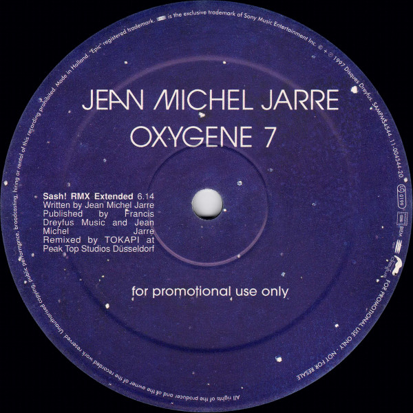 Jean-Michel Jarre - Oxygene 7 | Epic (SAMPMS 4544) - 3 Jean-Michel Jarre - Oxygene 7 | Epic (SAMPMS 4544) - 3