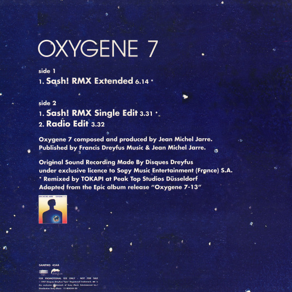 Jean-Michel Jarre - Oxygene 7 | Epic (SAMPMS 4544) - 2 Jean-Michel Jarre - Oxygene 7 | Epic (SAMPMS 4544) - 2