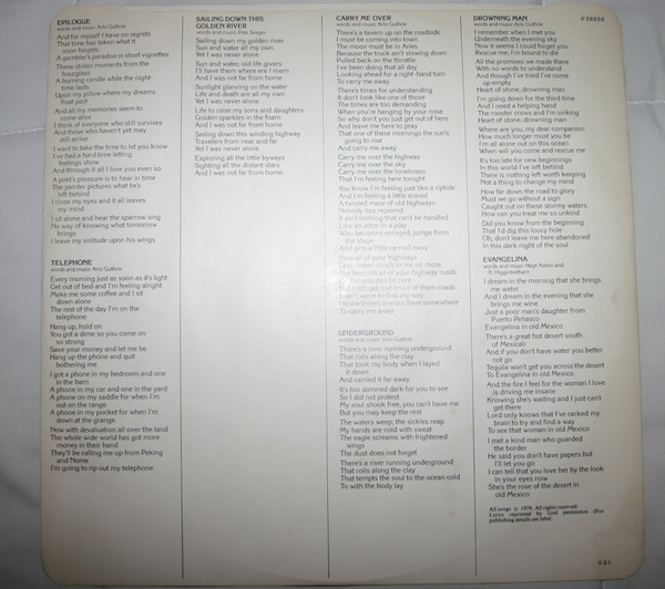 Arlo Guthrie With Shenandoah - Outlasting The Blues | Warner Bros. Records (K 56658) - 3 Arlo Guthrie With Shenandoah - Outlasting The Blues | Warner Bros. Records (K 56658) - 3