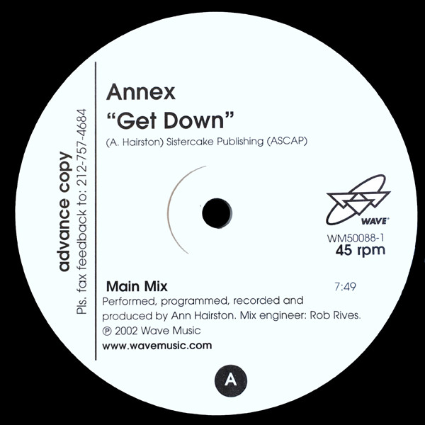 Annex - Get Down | Wave Music (WM50088-1)