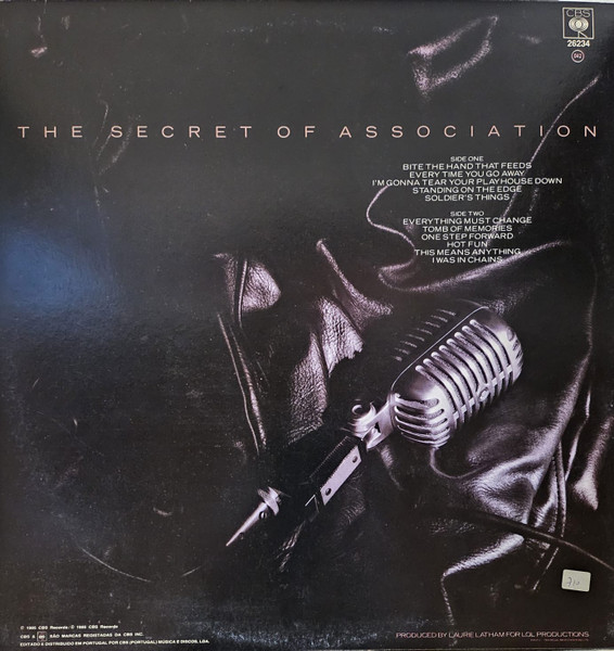 Paul Young - The Secret Of Association | CBS (26234) - 2