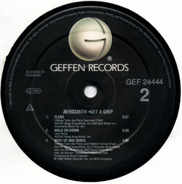 Aerosmith - Get A Grip | Geffen Records (GEF 24444) - 4