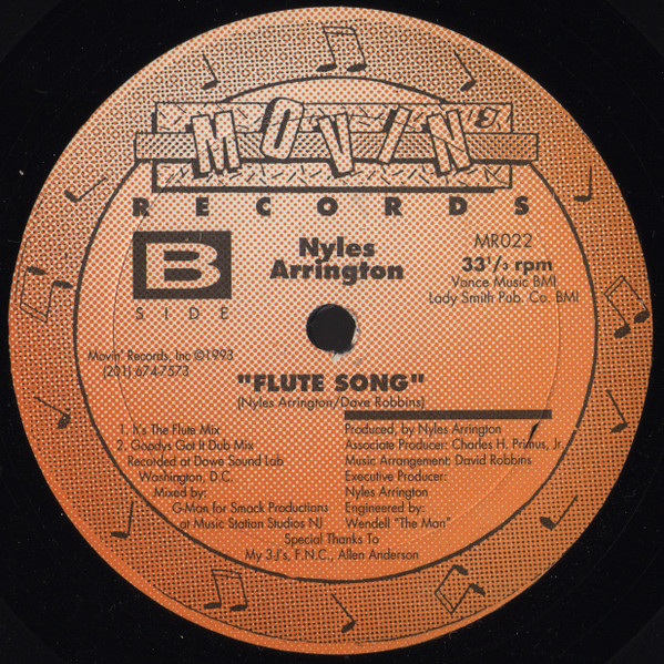 Nyles Arrington - Flute Song | Movin' Records (MR022) - 2