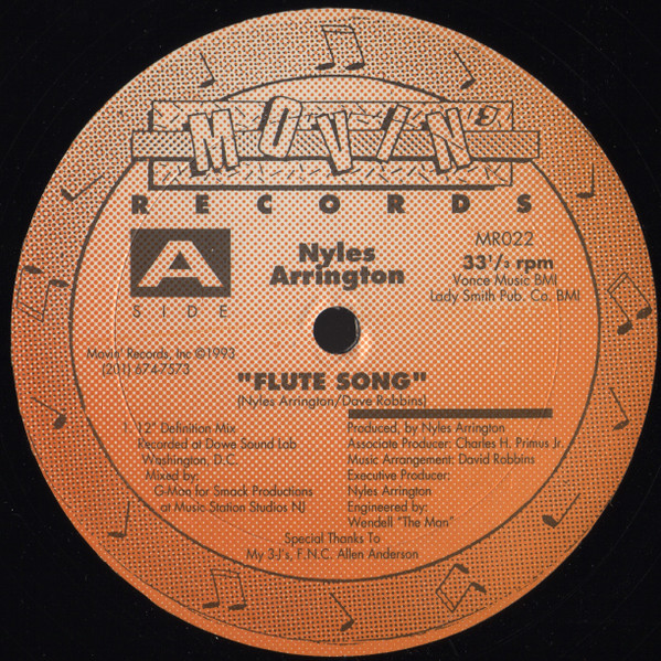 Nyles Arrington - Flute Song | Movin' Records (MR022) - main