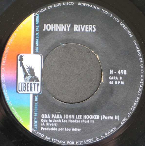 Johnny Rivers - Oda Para John Lee Hooker | Liberty (H 498) - 4