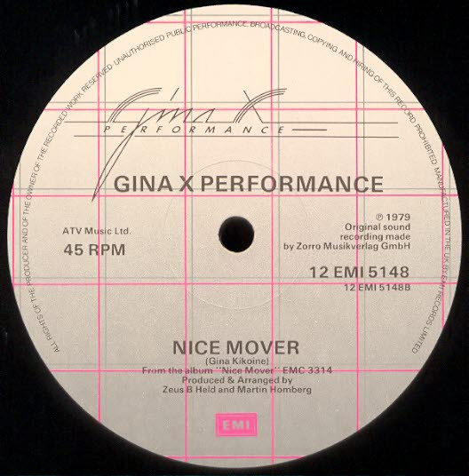 Gina X Performance - No G.D.M. / Nice Mover | EMI (12 EMI 5148) - 4