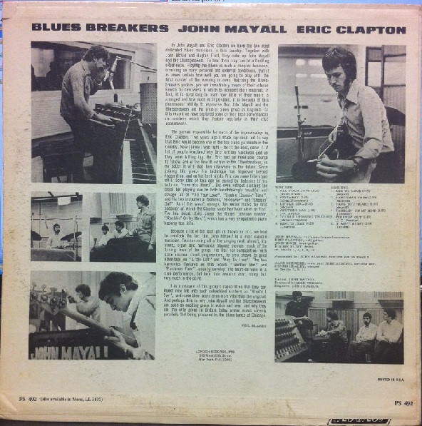 John Mayall With Eric Clapton - Blues Breakers | London Records (PS 492) - 2 John Mayall With Eric Clapton - Blues Breakers | London Records (PS 492) - 2
