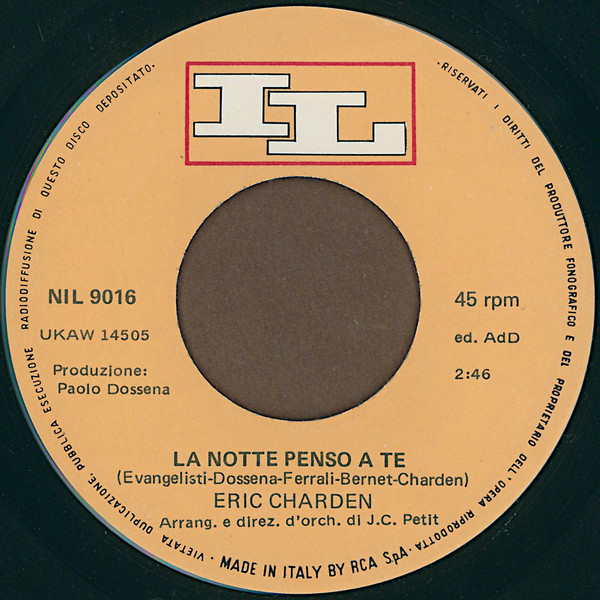 Eric Charden - Senza Te | IL (NIL 9016) - 4