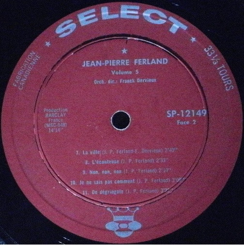 Jean-Pierre Ferland - Vol. 5 | Select (SP-12.149) - 4