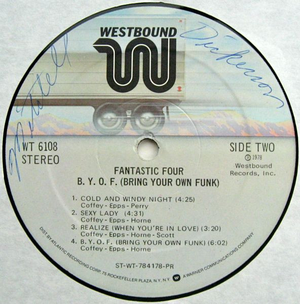Fantastic Four - B. Y. O. F. (Bring Your Own Funk) | Westbound Records (WT 6108) - 4 Fantastic Four - B. Y. O. F. (Bring Your Own Funk) | Westbound Records (WT 6108) - 4