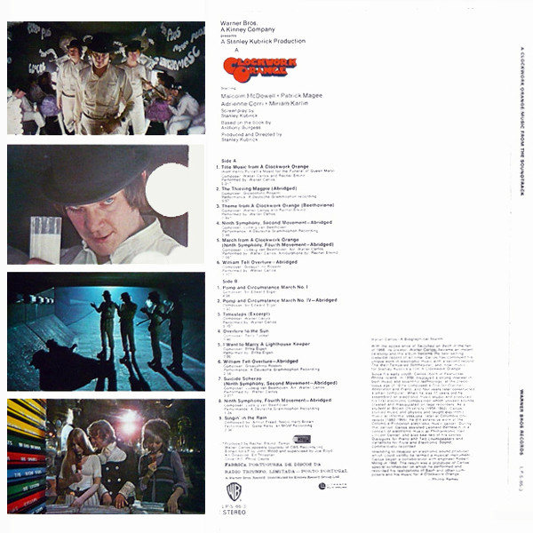 Various - Stanley Kubrick's A Clockwork Orange | Warner Bros. Records (LP-S-65-3)