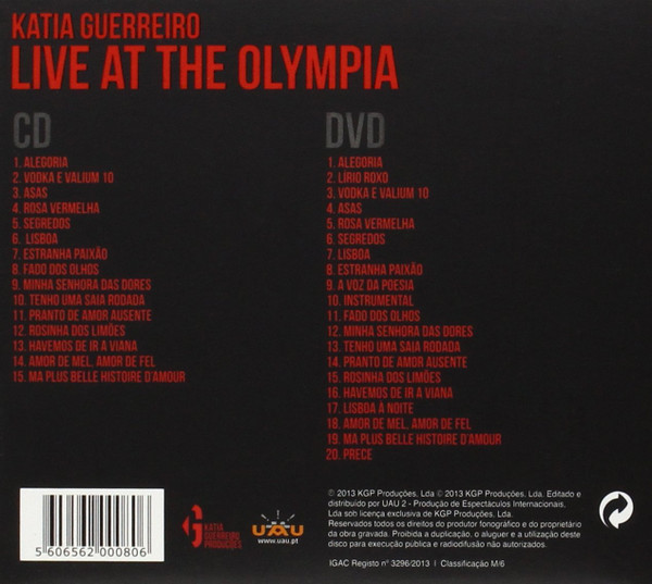 Katia Guerreiro - Live At The Olympia | Uau (UAU002) - 2 Katia Guerreiro - Live At The Olympia | Uau (UAU002) - 2