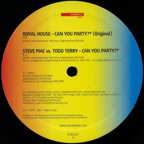 Royal House - Can You Party? | Mantra Vibes (MTR 2267)