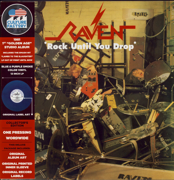 Raven - Rock Until You Drop - Vinilo Humo Azul Y Morado | Culture Factory (CFU9C5313)