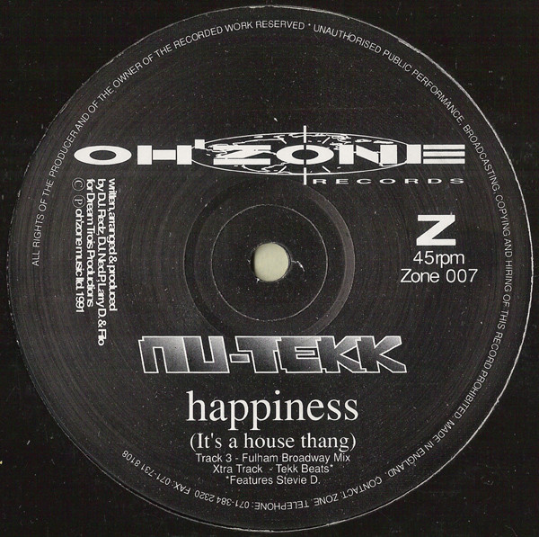 Happiness (It's A House Thang)
