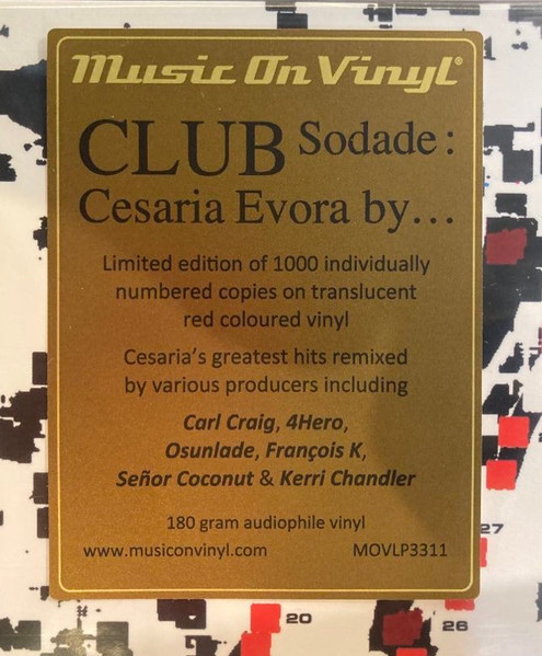 Cesaria Evora - Club Sodade : Cesaria Evora By... | Music On Vinyl (MOVLP3311) - 2 Cesaria Evora - Club Sodade : Cesaria Evora By... | Music On Vinyl (MOVLP3311) - 2