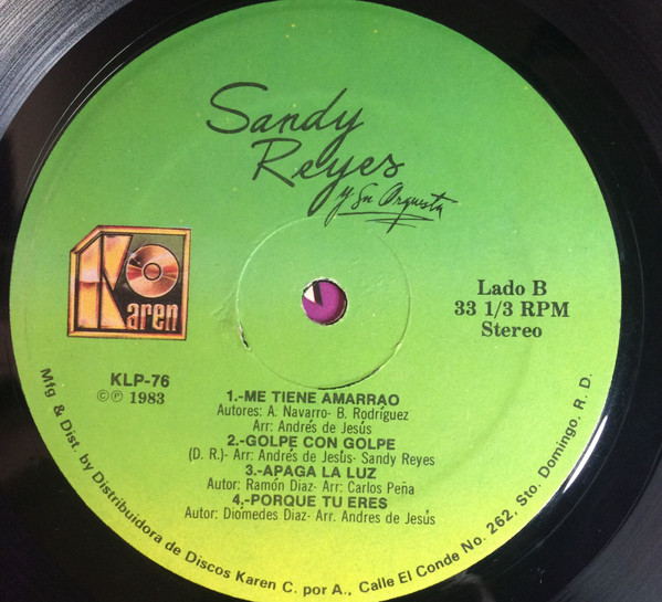 Sandy Reyes Y Su Orquesta - Sandy Reyes Y Su Orquesta | Karen Records (KLP-76) - 4 Sandy Reyes Y Su Orquesta - Sandy Reyes Y Su Orquesta | Karen Records (KLP-76) - 4