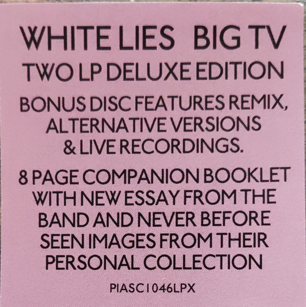 White Lies - Big TV | [PIAS] (PIASC1046LPX) - 2