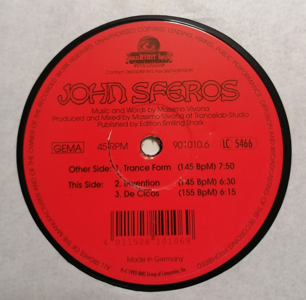 John Sferos - Trance Form | Frankfurt Beat Productions (901010.6) - main