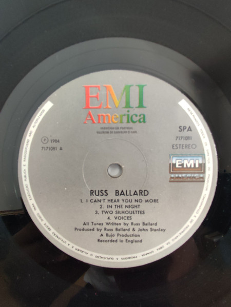 Russ Ballard - Russ Ballard | EMI America (7171081) - 3