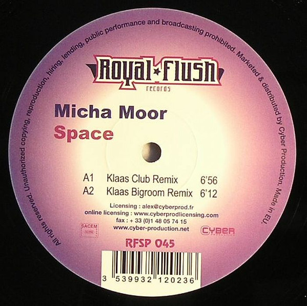 Micha Moor - Space | Royal Flush Records (RFSP045)