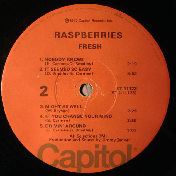Raspberries - Fresh | Capitol Records (ST-11123) - 4 Raspberries - Fresh | Capitol Records (ST-11123) - 4