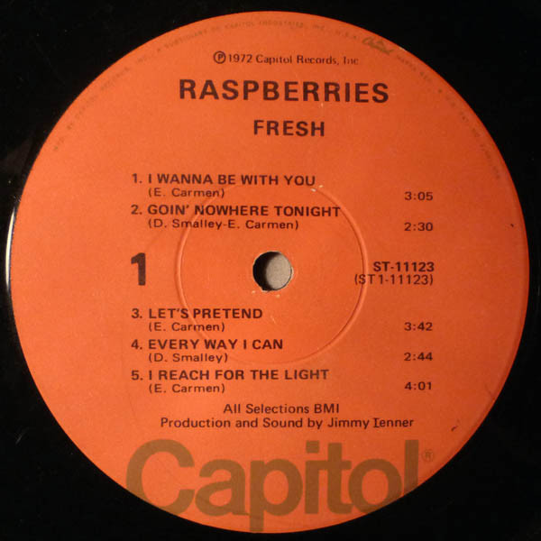 Raspberries - Fresh | Capitol Records (ST-11123) - 3 Raspberries - Fresh | Capitol Records (ST-11123) - 3