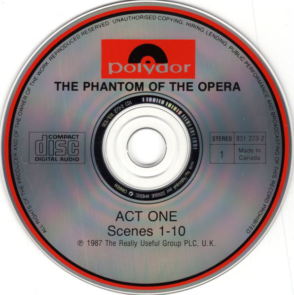 Andrew Lloyd Webber - The Phantom Of The Opera | Polydor (831 273-2) - 3 Andrew Lloyd Webber - The Phantom Of The Opera | Polydor (831 273-2) - 3