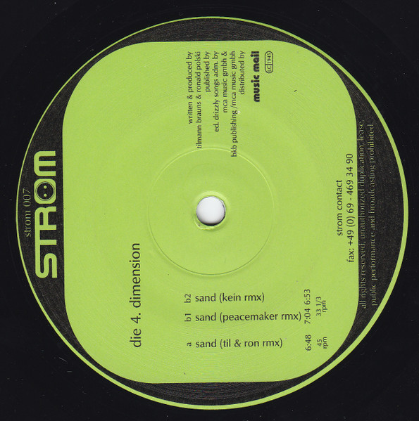 Die 4. Dimension - Sand | Strom (strom 007) - 2