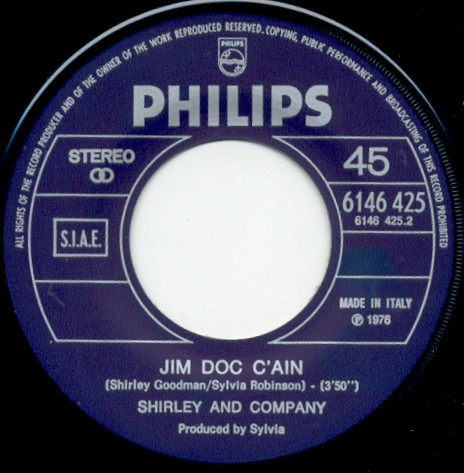 Shirley & Company - I Like To Dance / Jim Doc C'Ain | Philips (6146 425) - 4