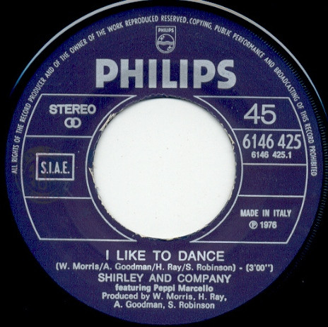 Shirley & Company - I Like To Dance / Jim Doc C'Ain | Philips (6146 425) - 3