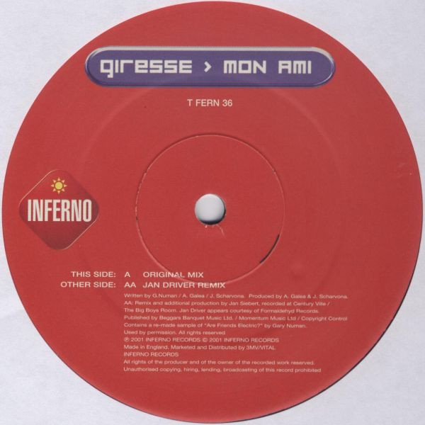 Giresse - Mon Ami | Inferno (T FERN 36) - 2