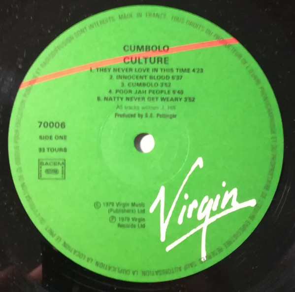 Culture - Cumbolo | Virgin (70006) - 3 Culture - Cumbolo | Virgin (70006) - 3
